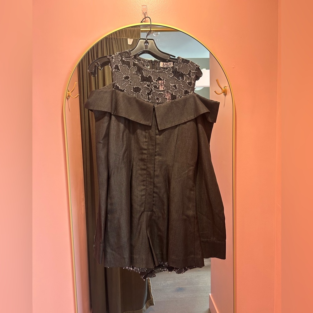 AMUR Black Laced Romper